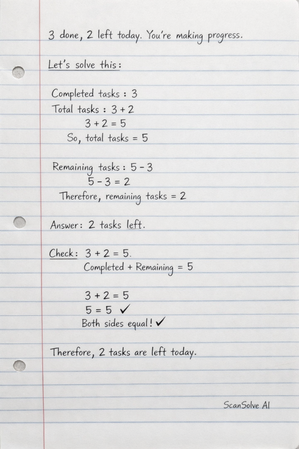Handwritten step-by-step solution preview