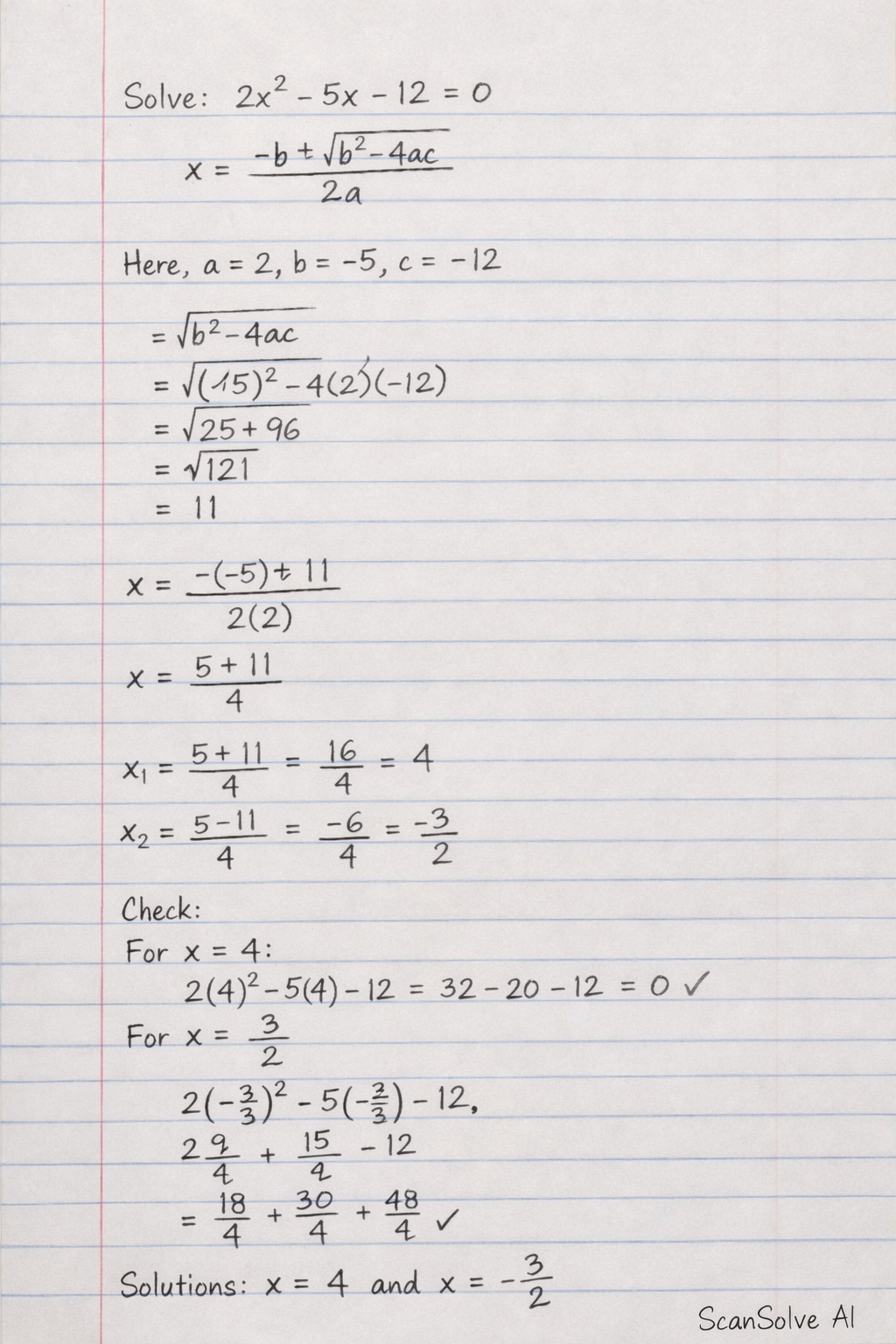 Handwritten step-by-step solution preview