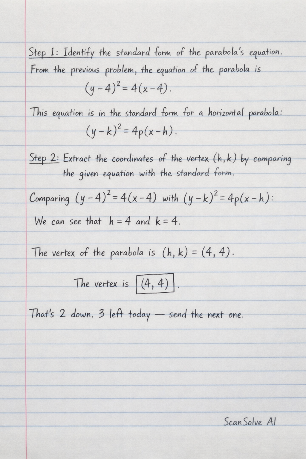 Handwritten step-by-step solution preview