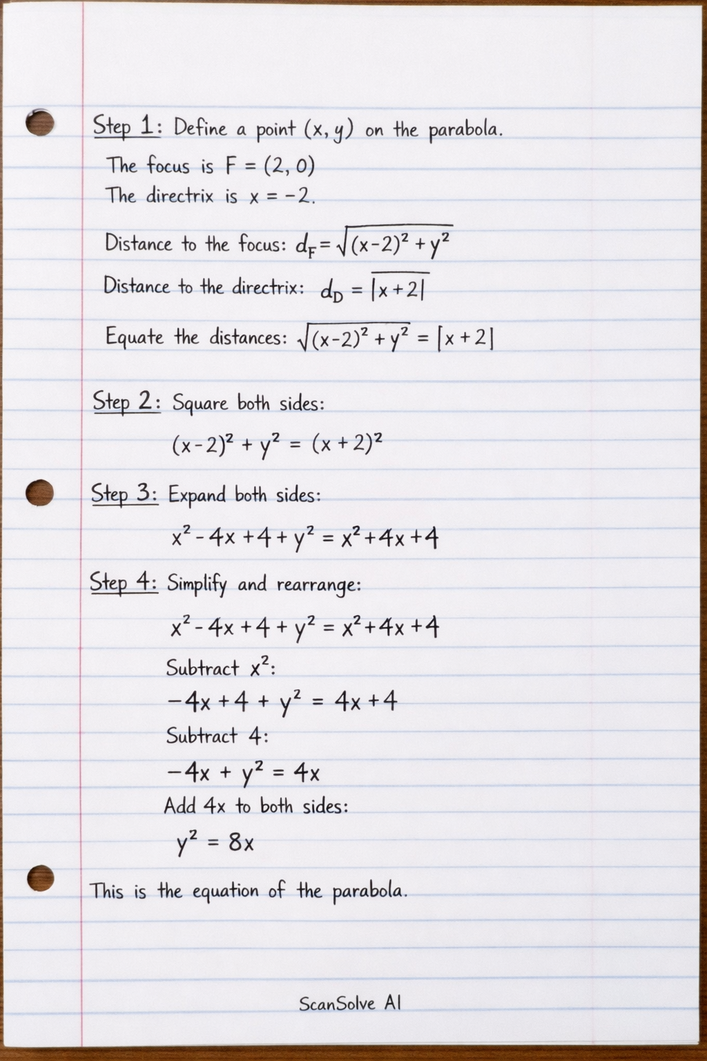 Handwritten step-by-step solution preview