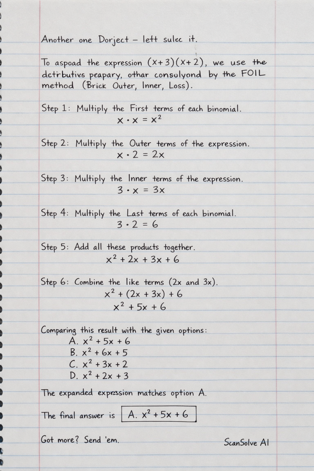 Handwritten step-by-step solution preview