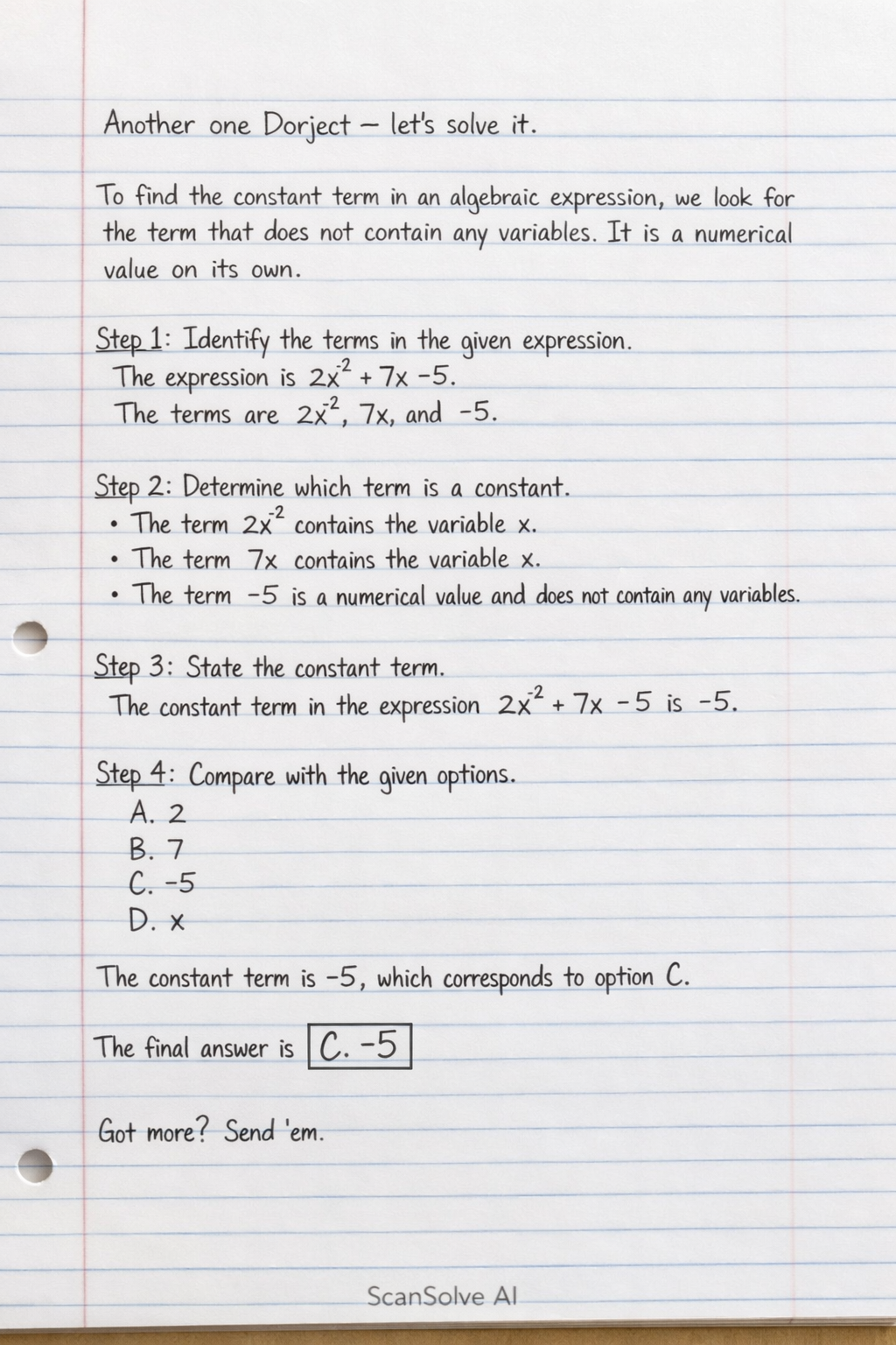 Handwritten step-by-step solution preview