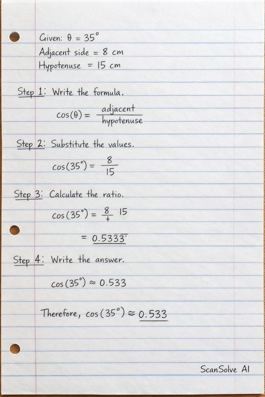 Handwritten step-by-step solution preview