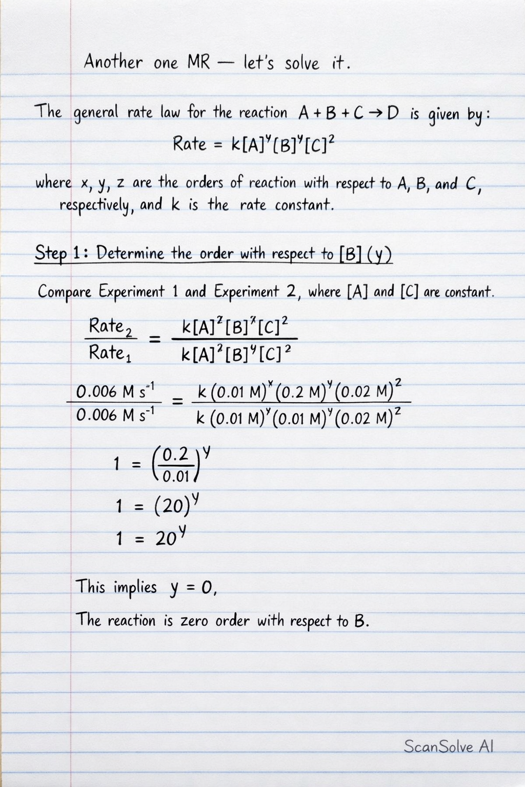 Handwritten step-by-step solution preview