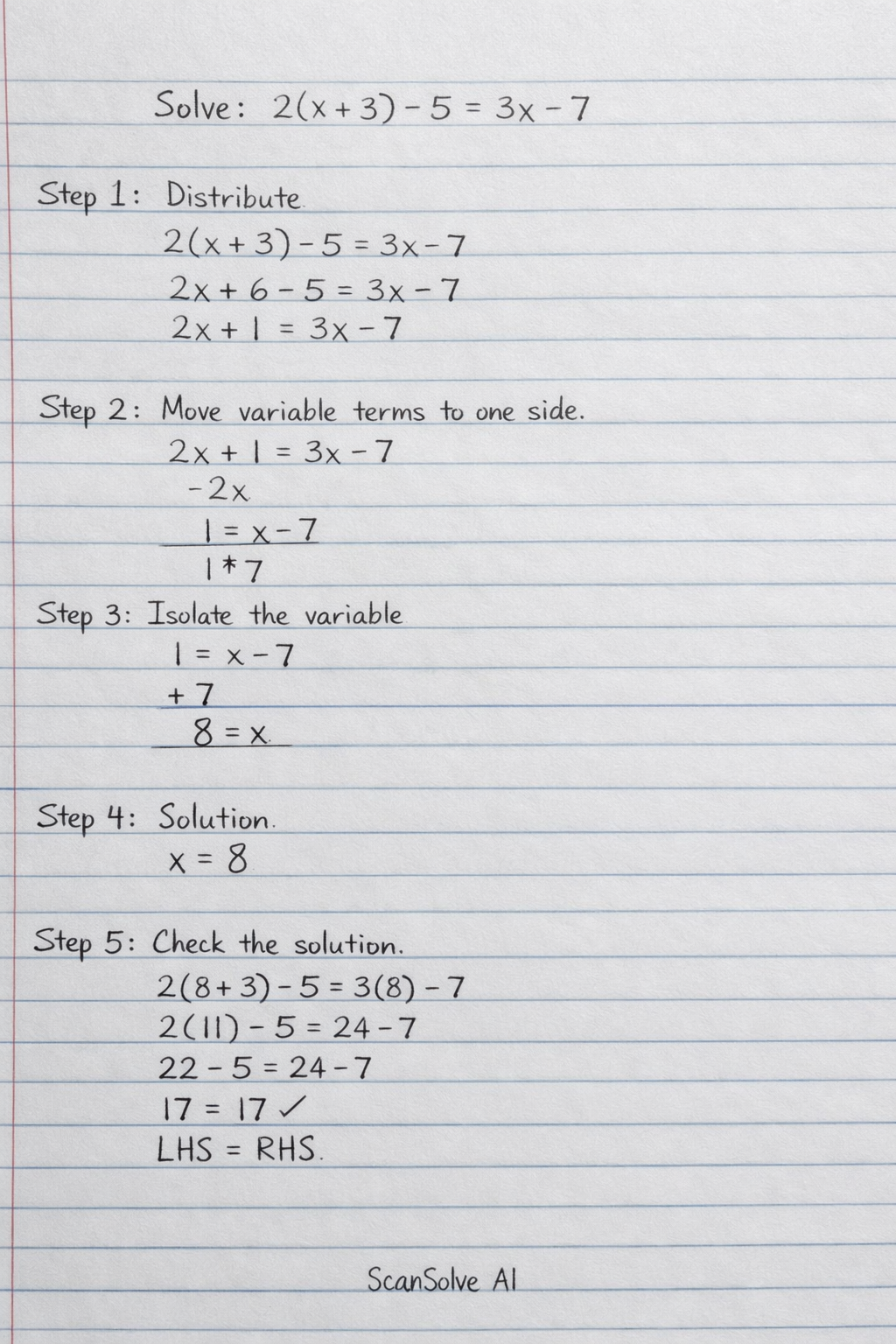 Handwritten step-by-step solution preview