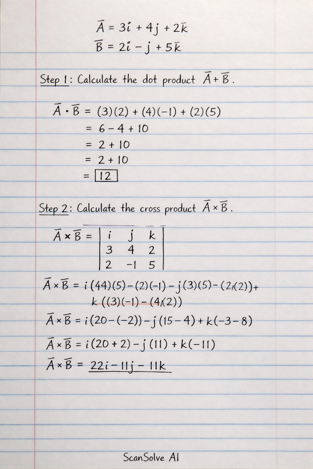 Handwritten step-by-step solution preview