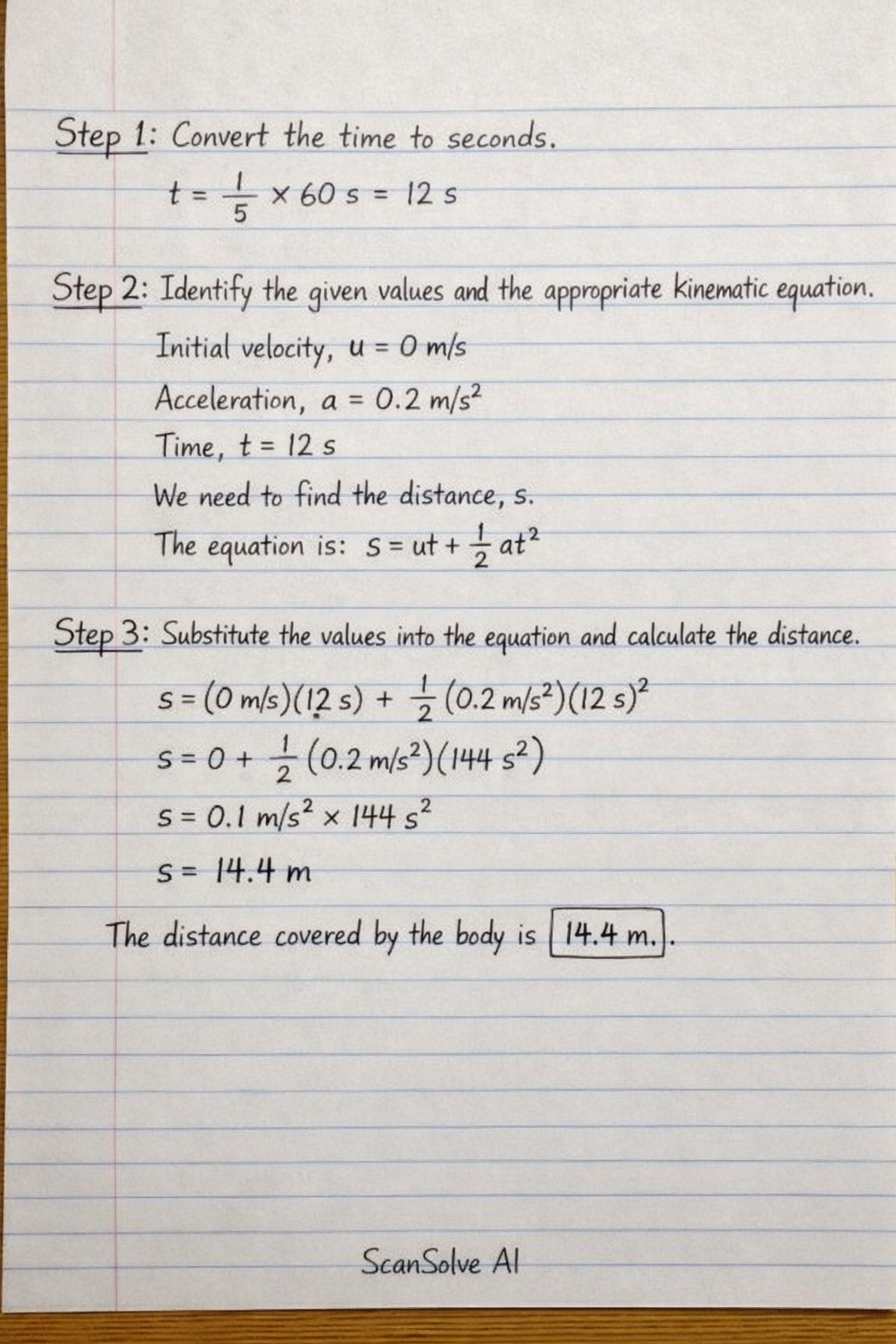 Handwritten step-by-step solution preview