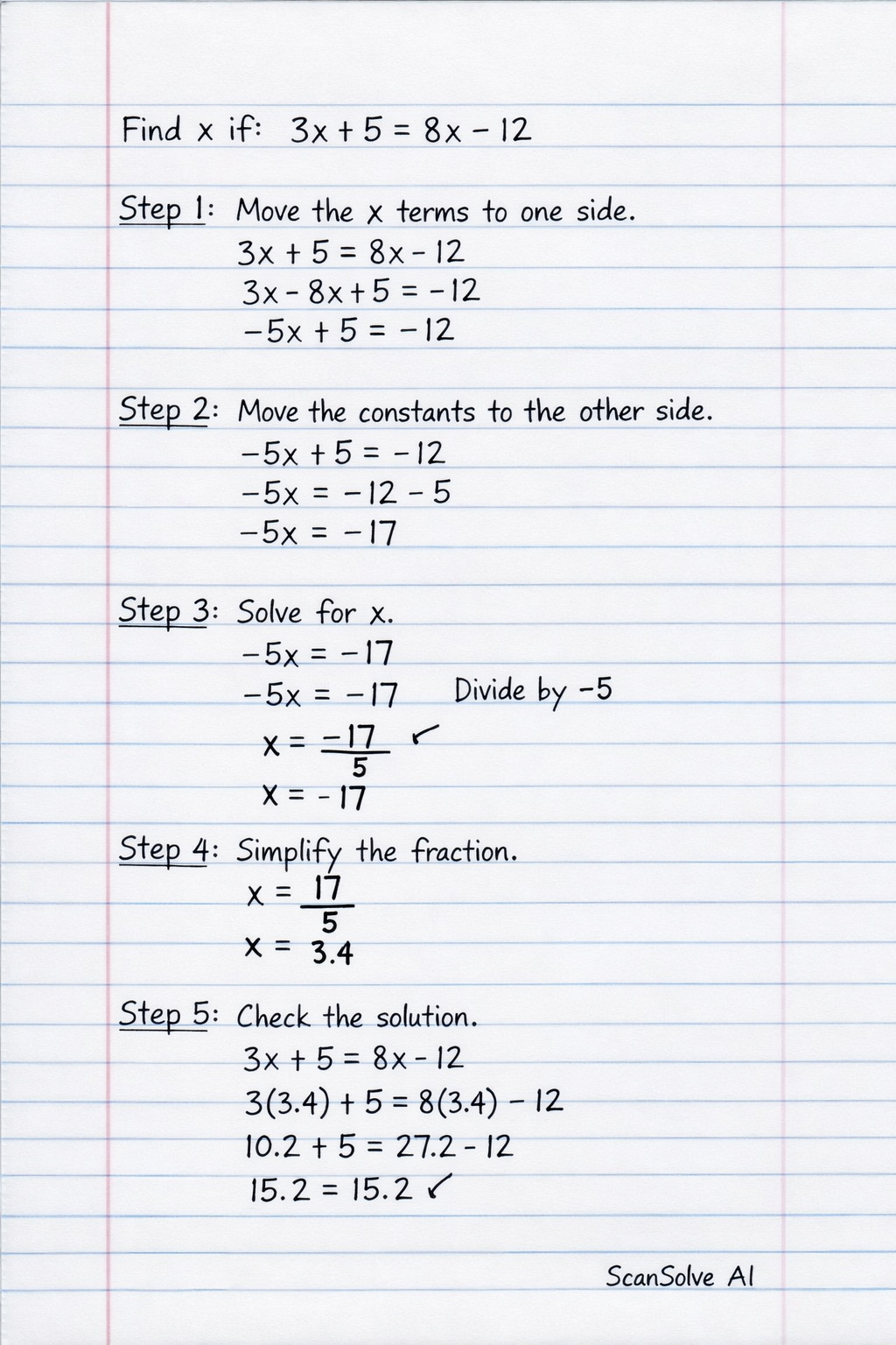 Handwritten step-by-step solution preview