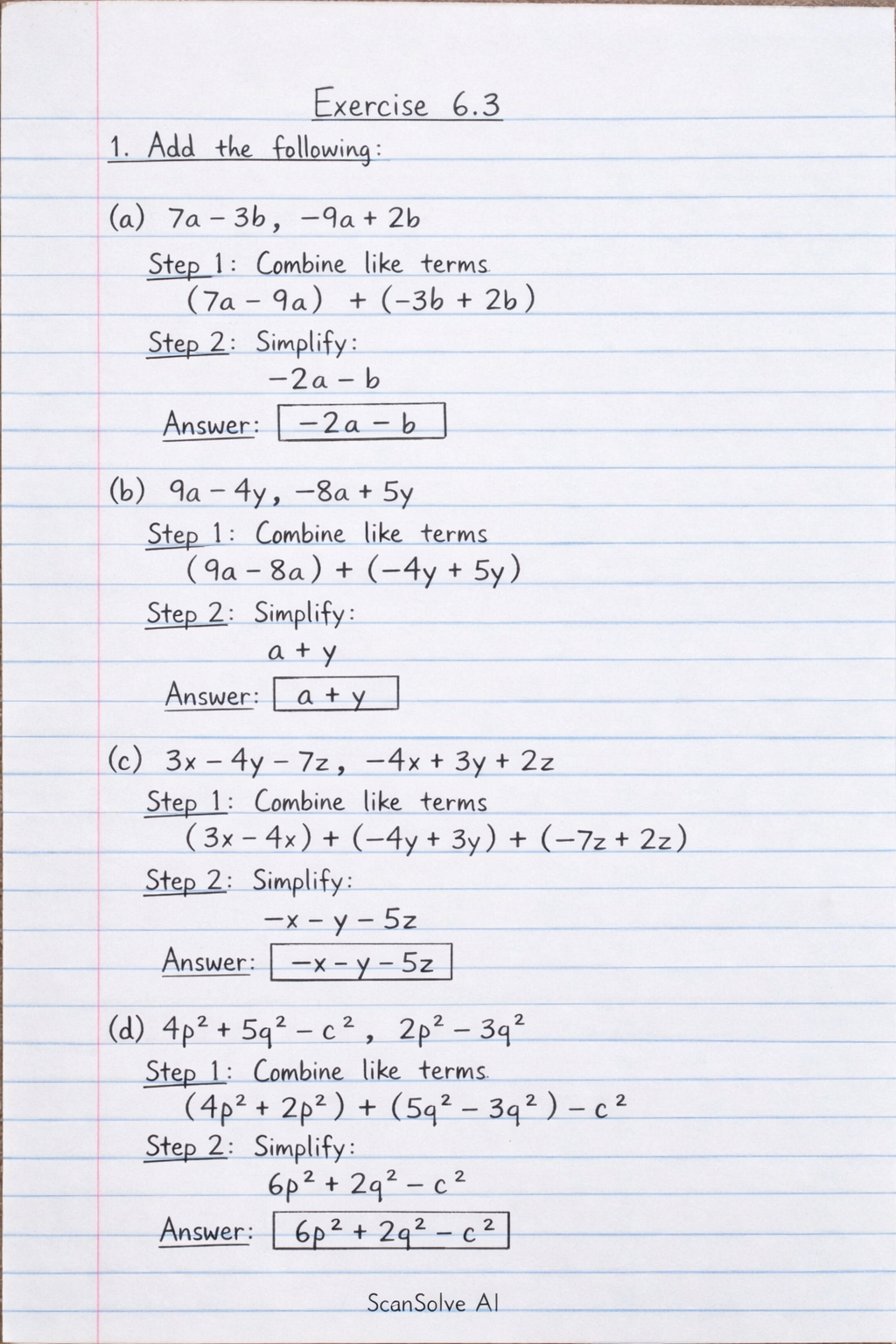 Handwritten step-by-step solution preview