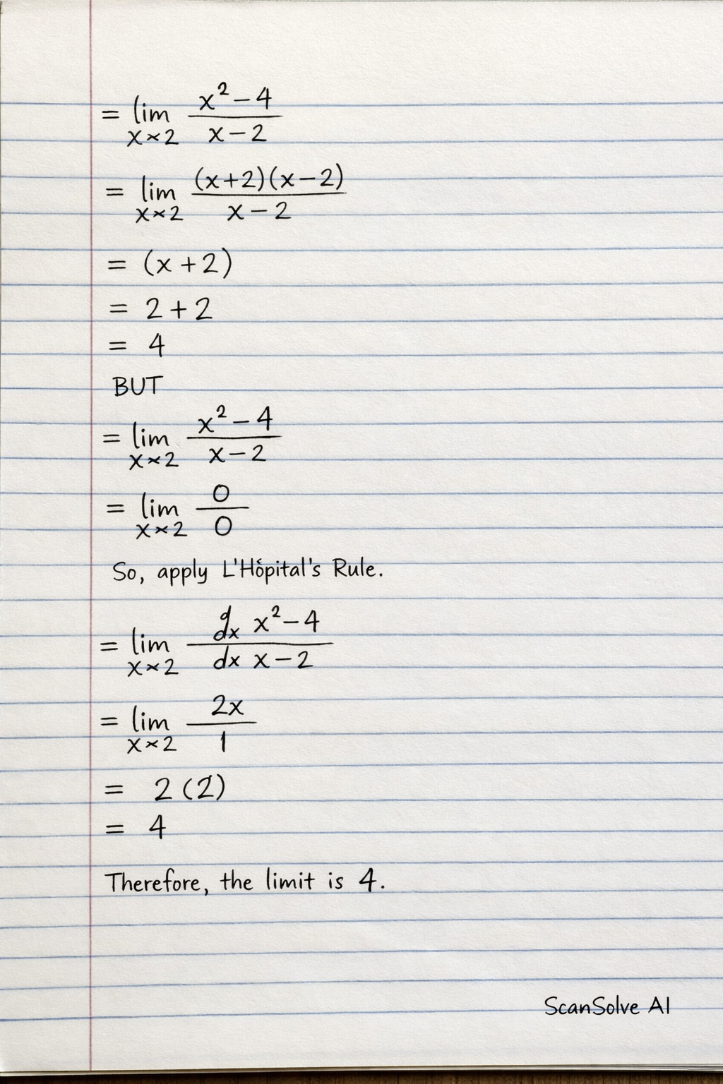 Handwritten step-by-step solution preview