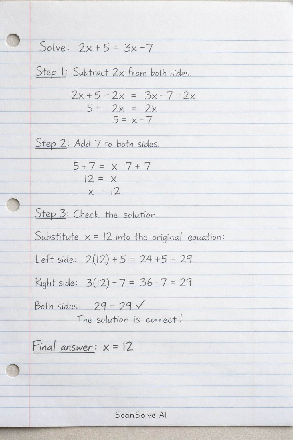 Handwritten step-by-step solution preview