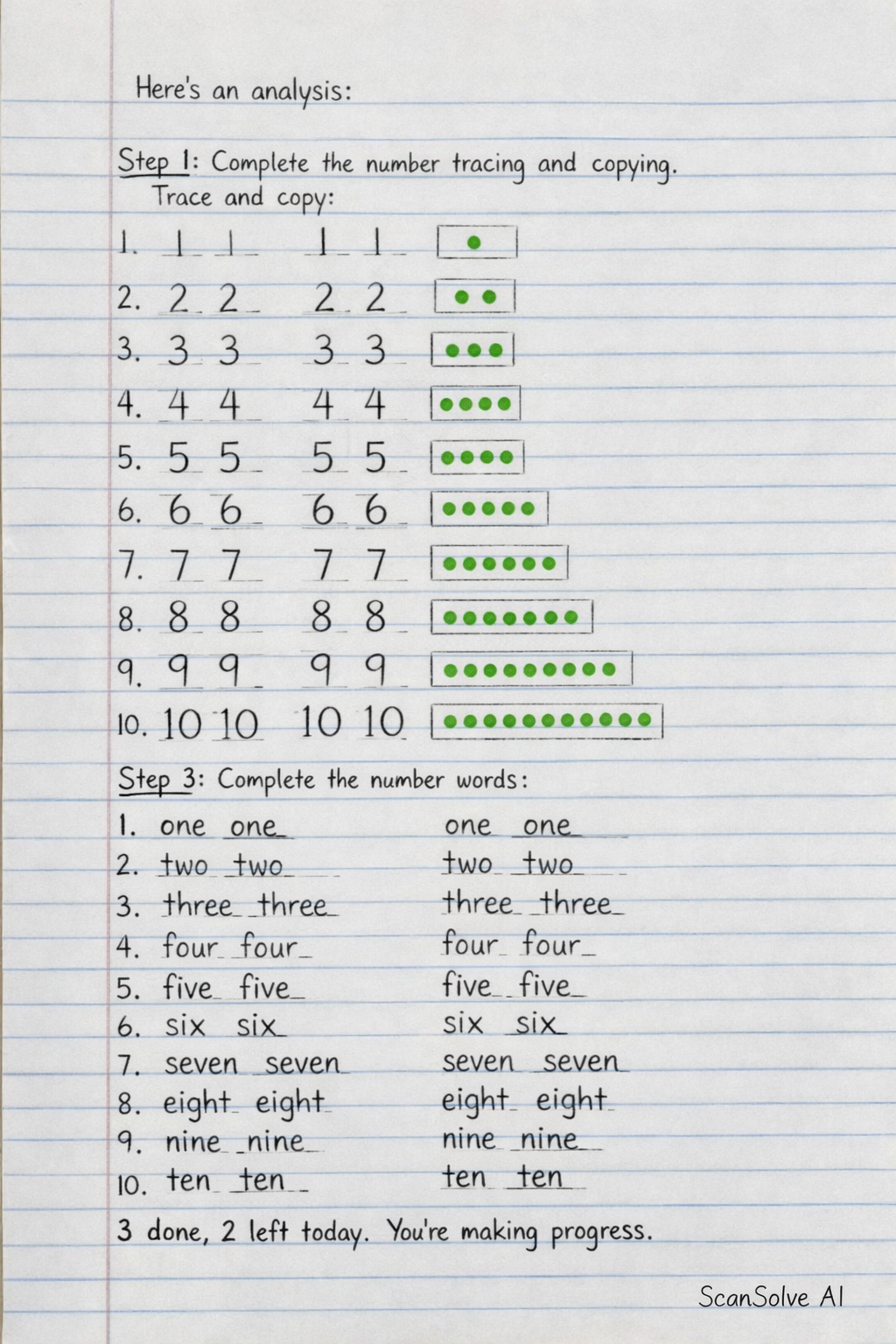Handwritten step-by-step solution preview