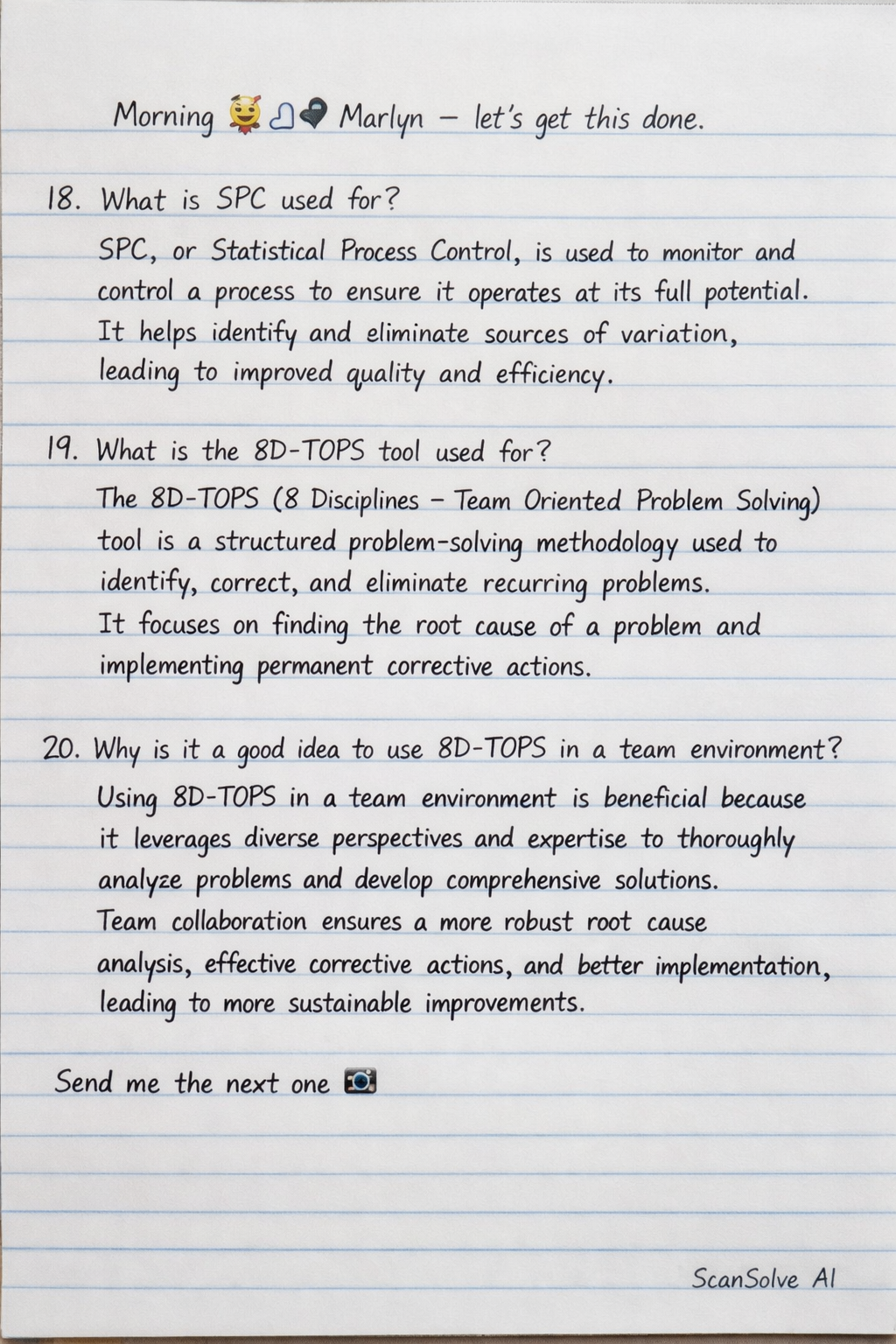 Handwritten step-by-step solution preview