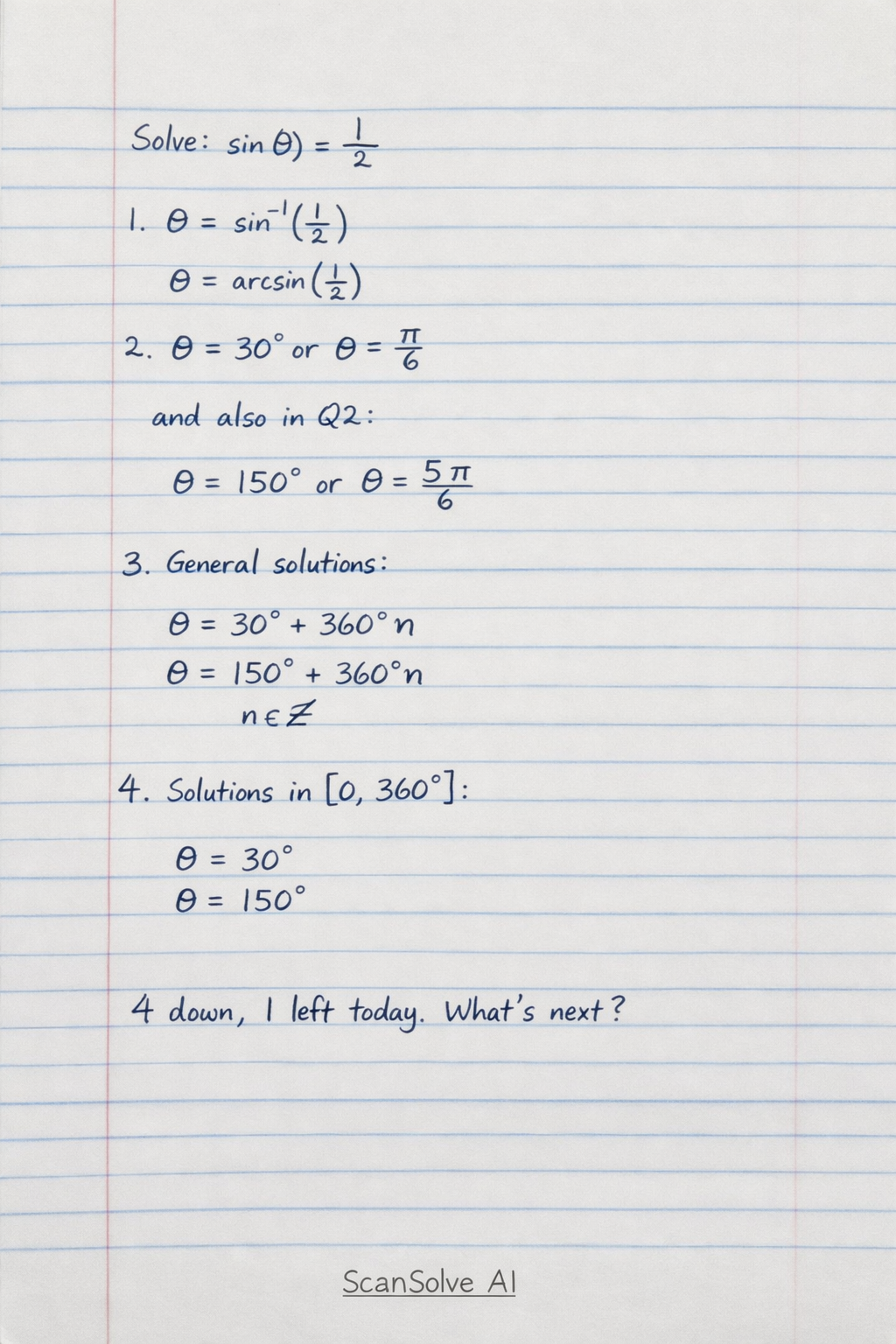 Handwritten step-by-step solution preview