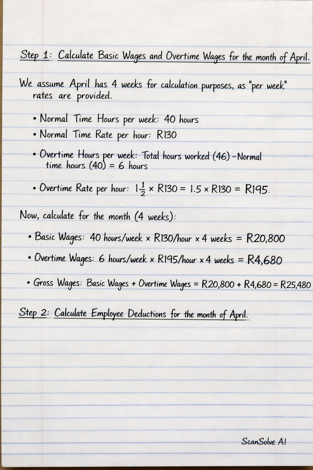 Handwritten step-by-step solution preview