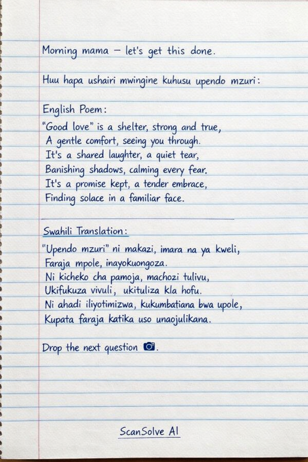 Handwritten step-by-step solution preview