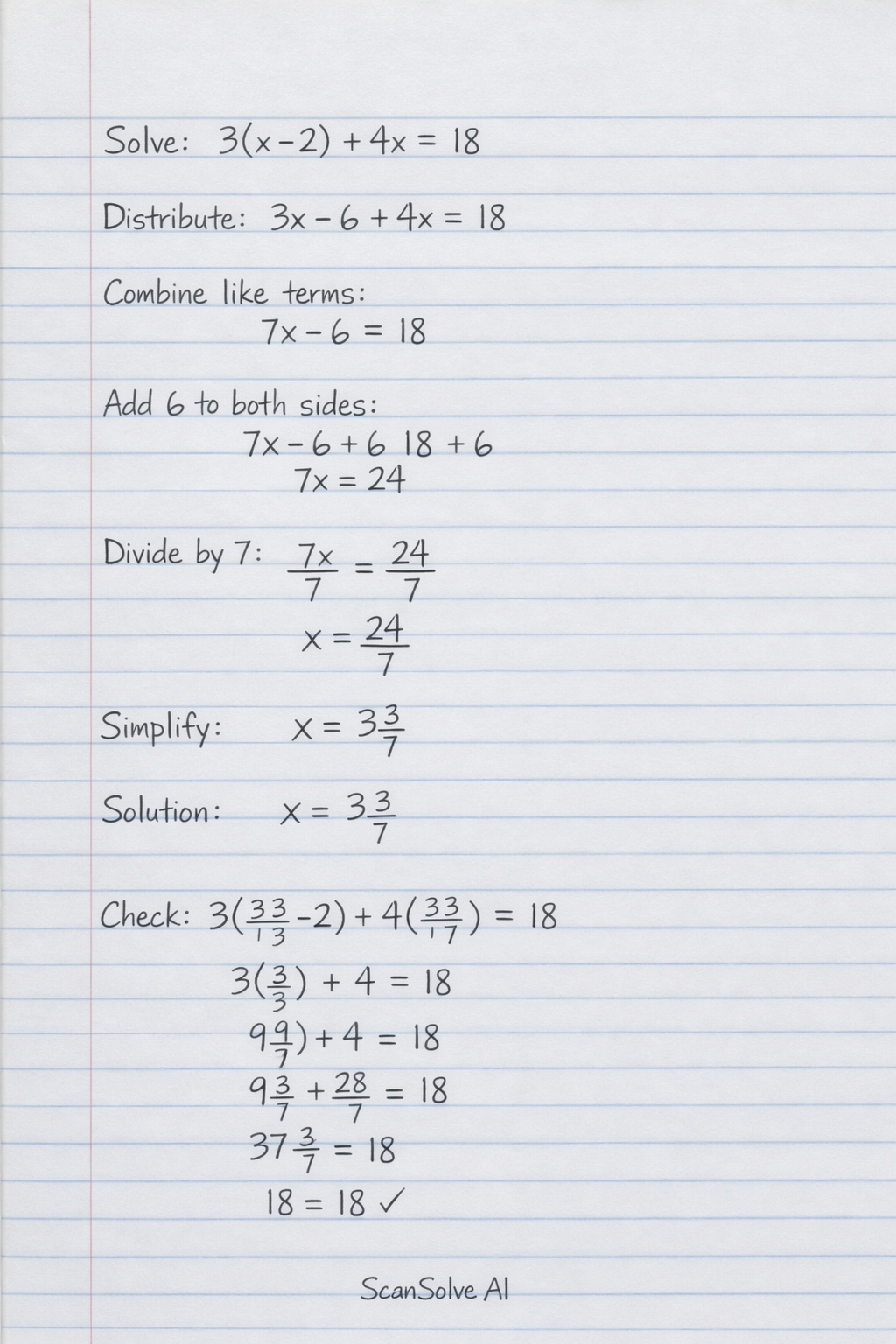 Handwritten step-by-step solution preview
