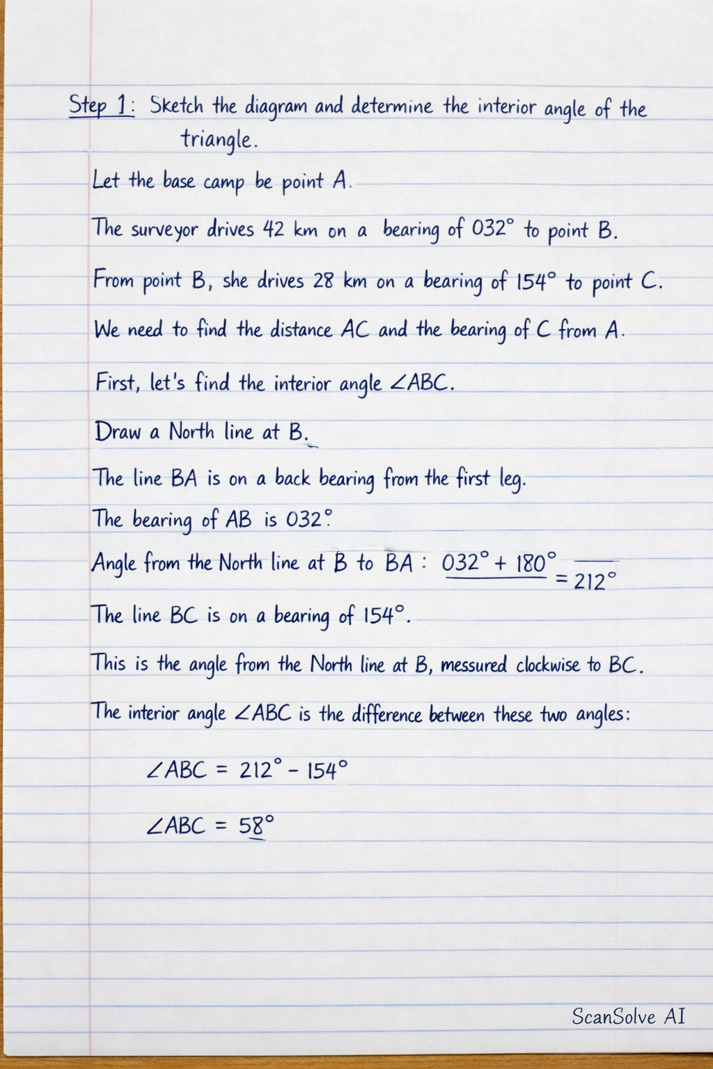 Handwritten step-by-step solution preview