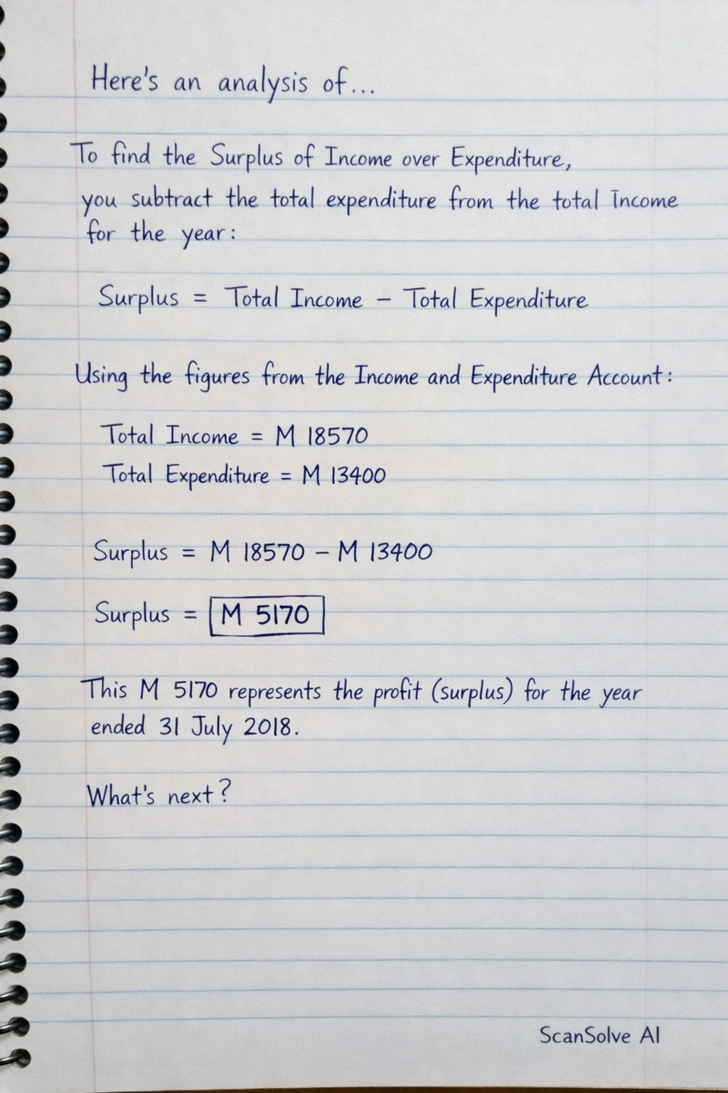 Handwritten step-by-step solution preview