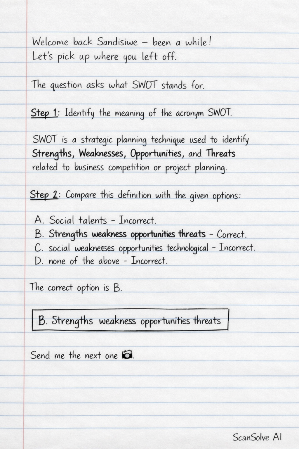 Handwritten step-by-step solution preview