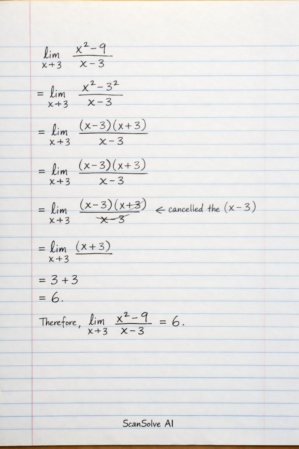 Handwritten step-by-step solution preview