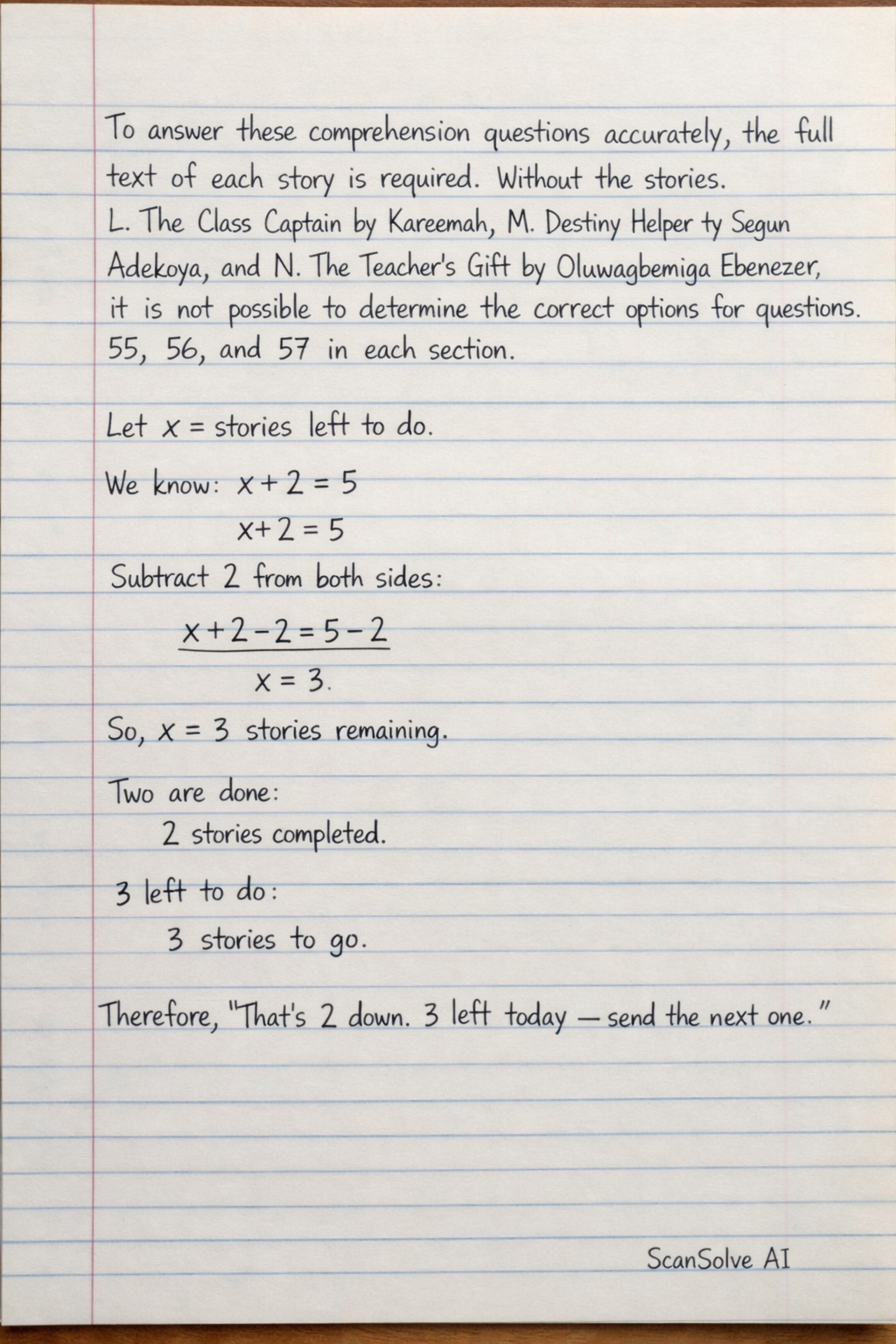 Handwritten step-by-step solution preview