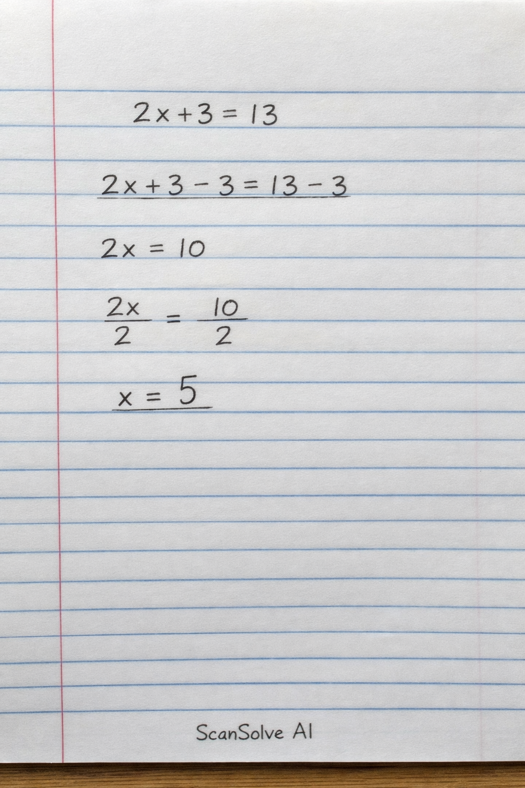 Handwritten step-by-step solution preview