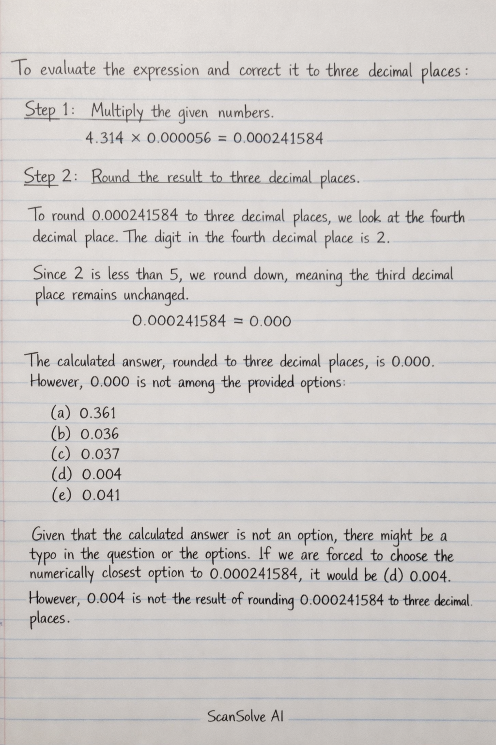 Handwritten step-by-step solution preview
