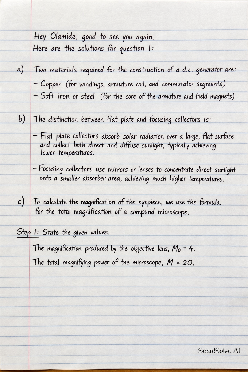 Handwritten step-by-step solution preview