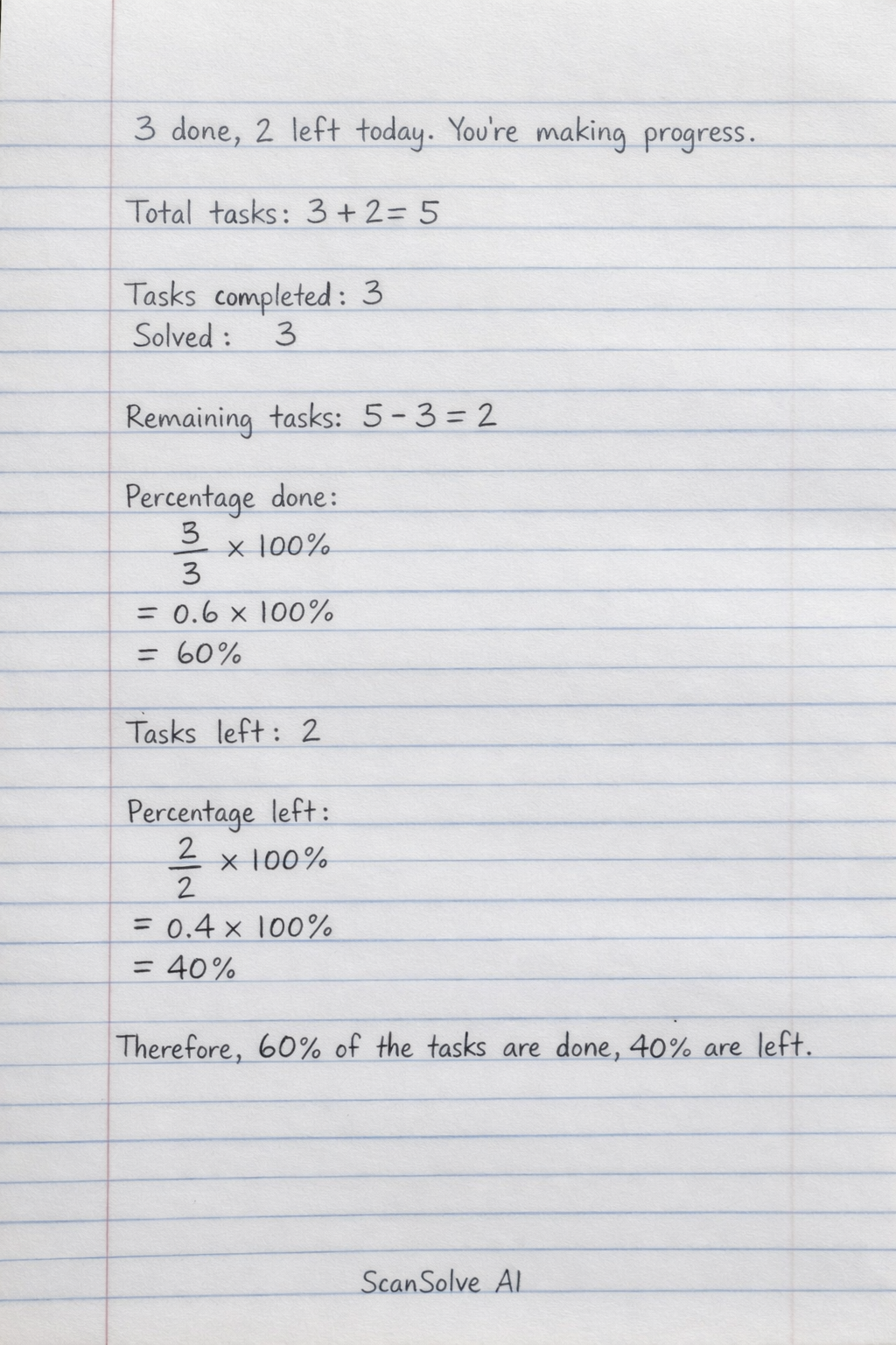 Handwritten step-by-step solution preview