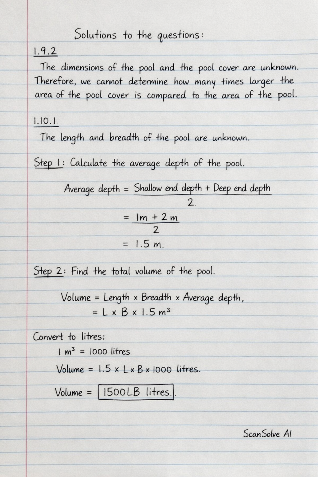 Handwritten step-by-step solution preview