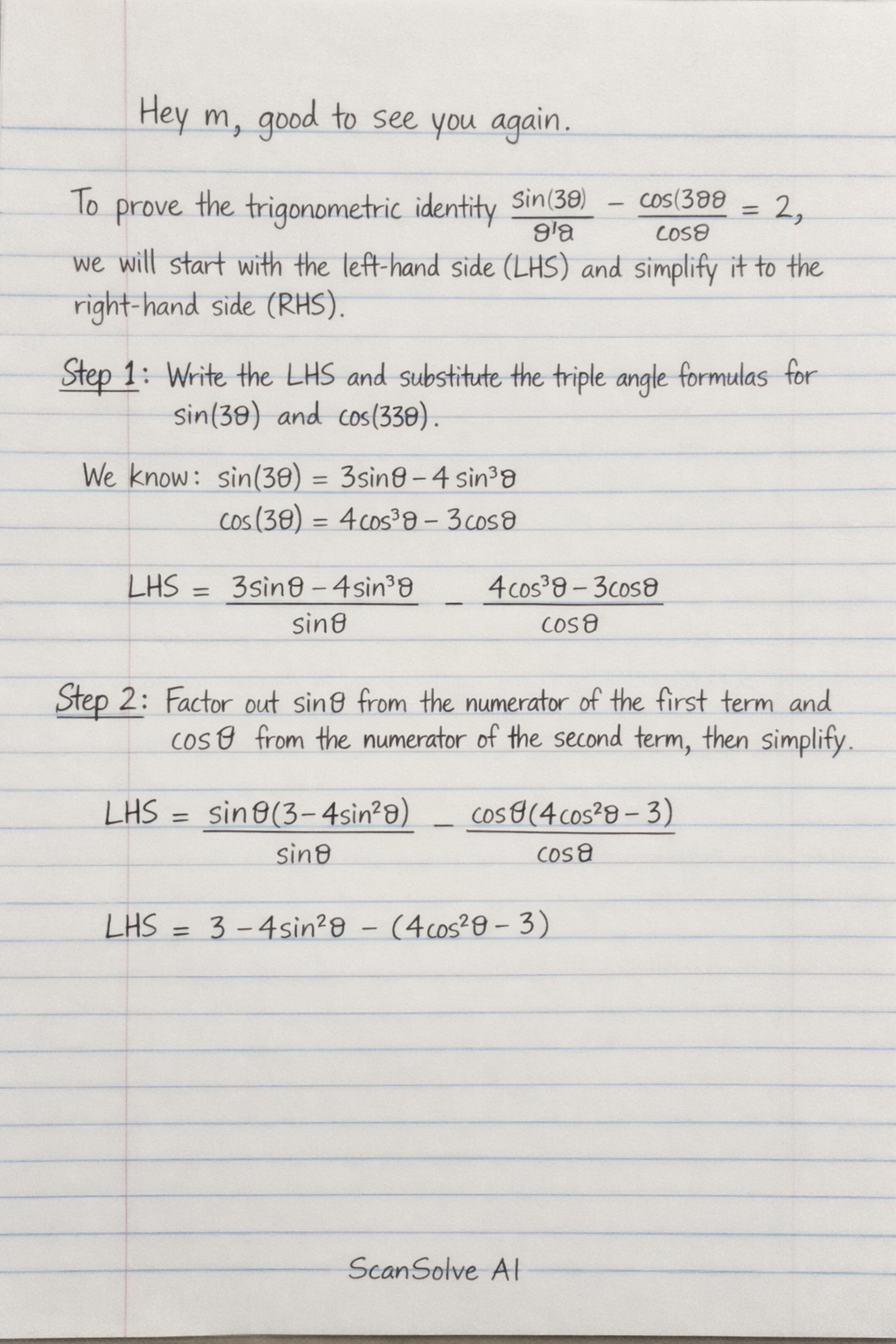 Handwritten step-by-step solution preview
