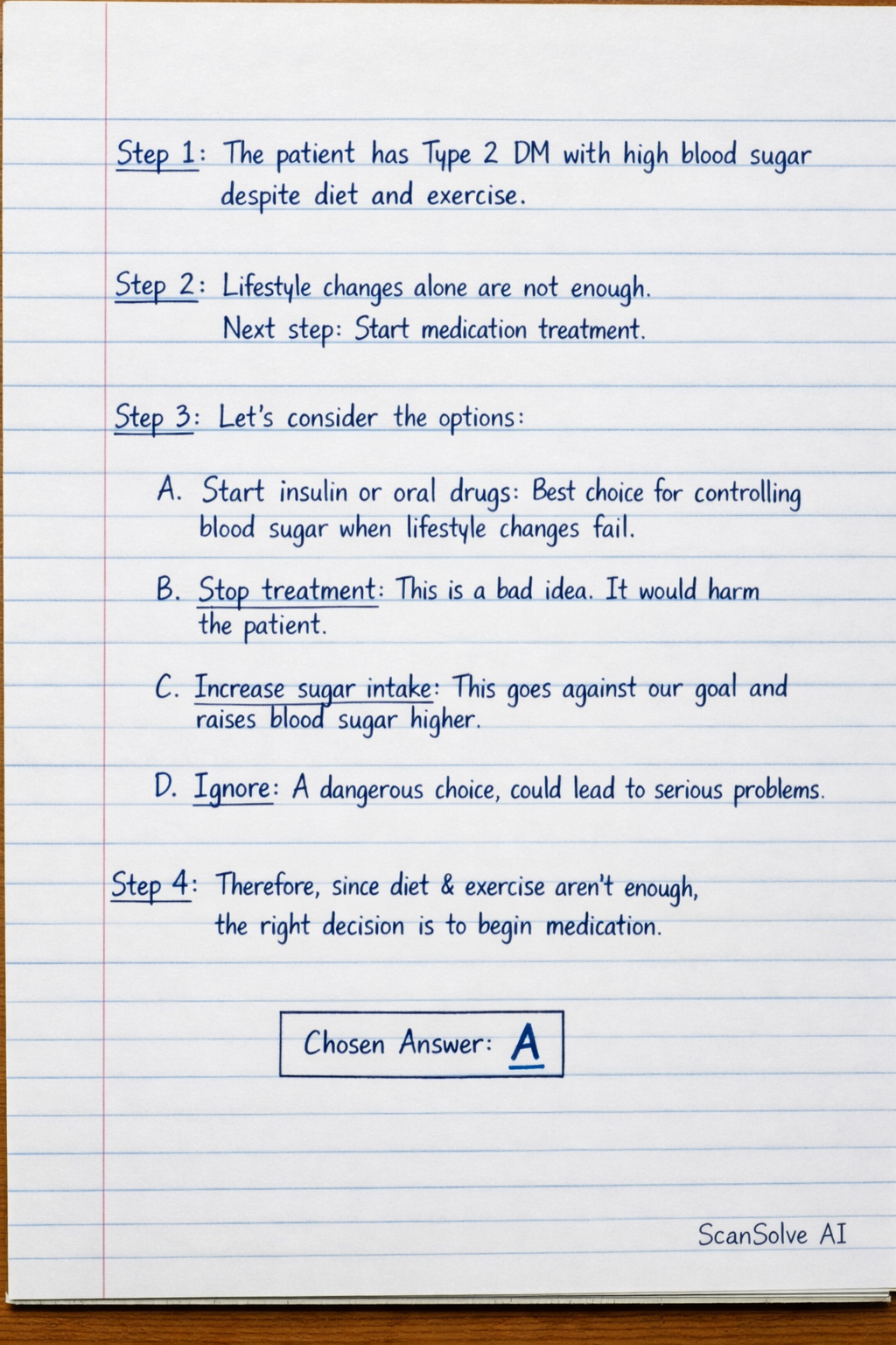 Handwritten step-by-step solution preview