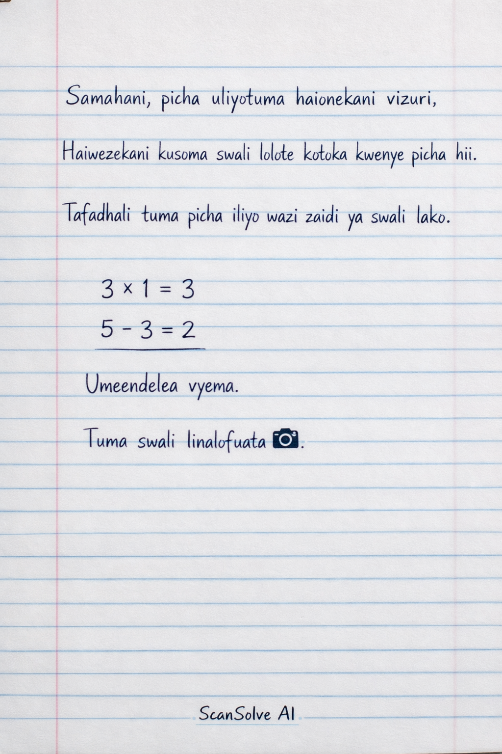 Handwritten step-by-step solution preview