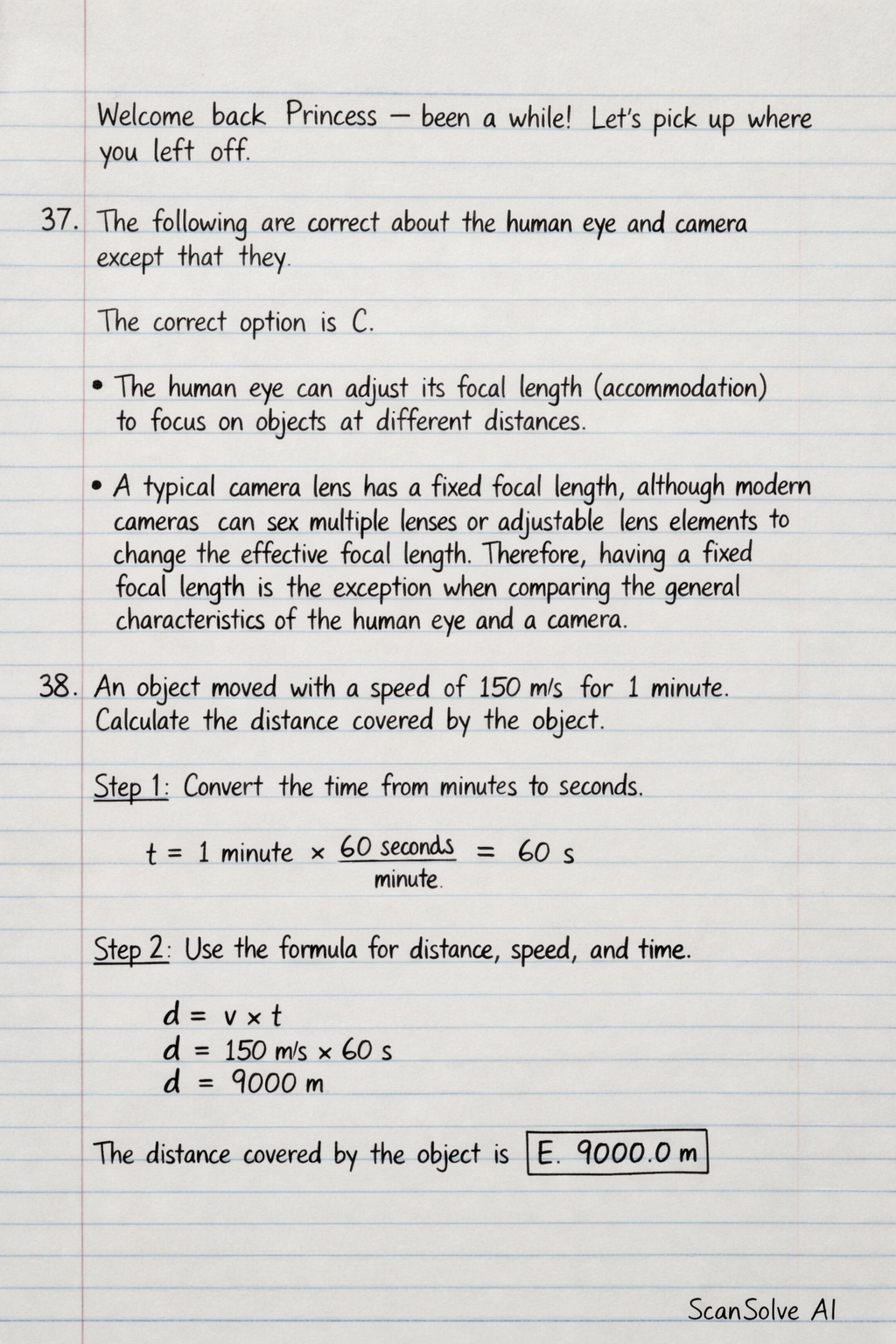 Handwritten step-by-step solution preview