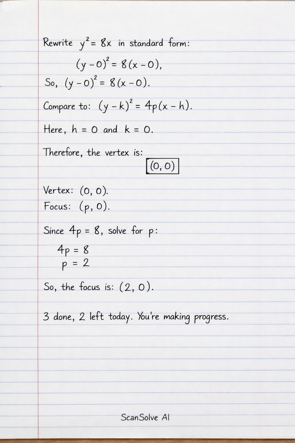 Handwritten step-by-step solution preview