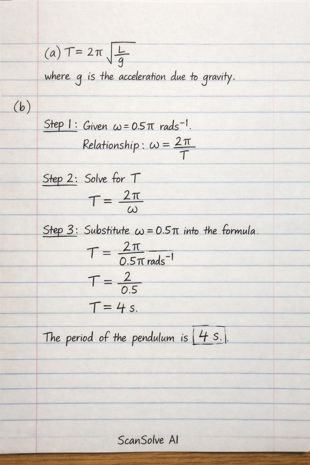 Handwritten step-by-step solution preview