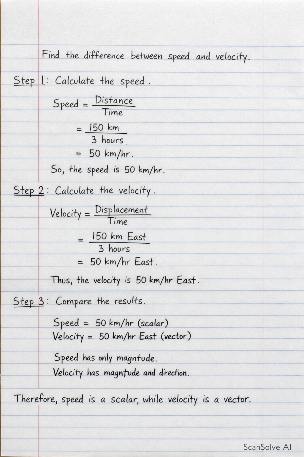 Handwritten step-by-step solution preview