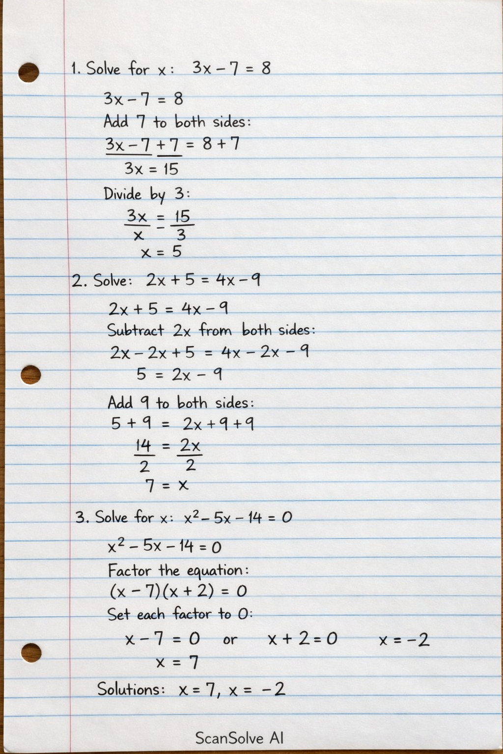 Handwritten step-by-step solution preview