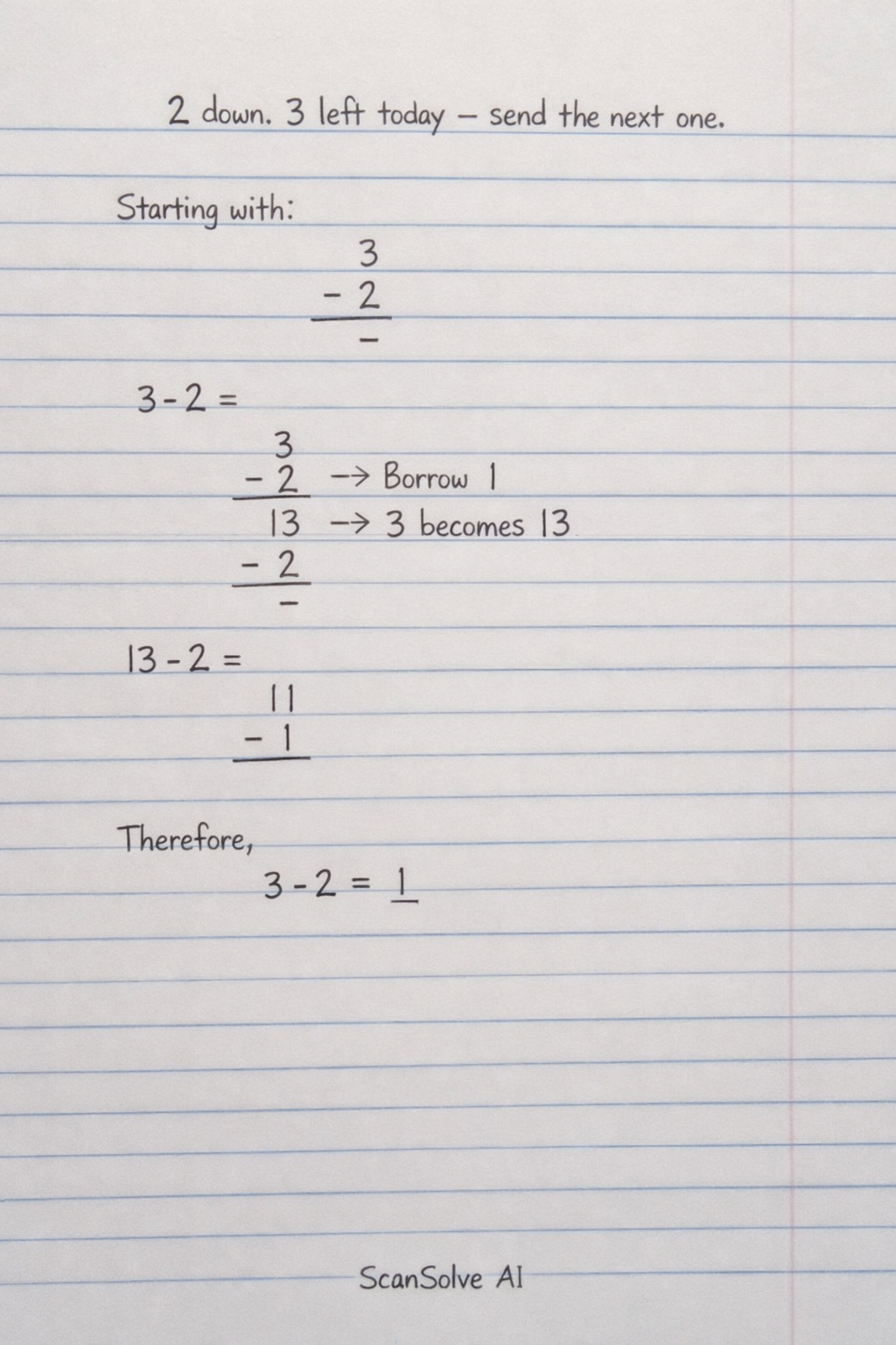 Handwritten step-by-step solution preview