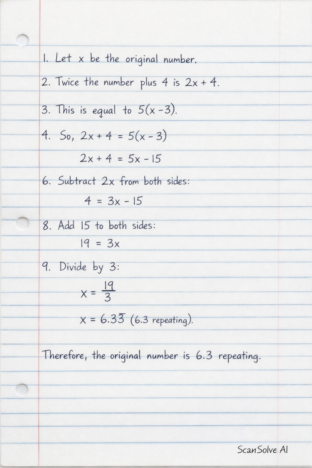 Handwritten step-by-step solution preview