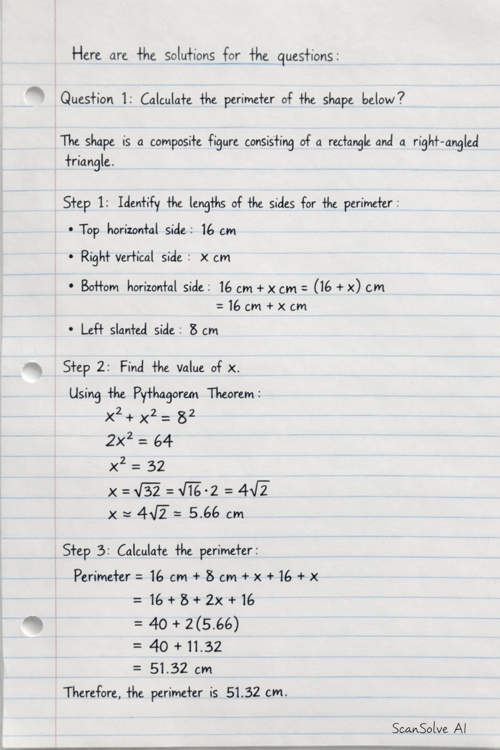 Handwritten step-by-step solution preview