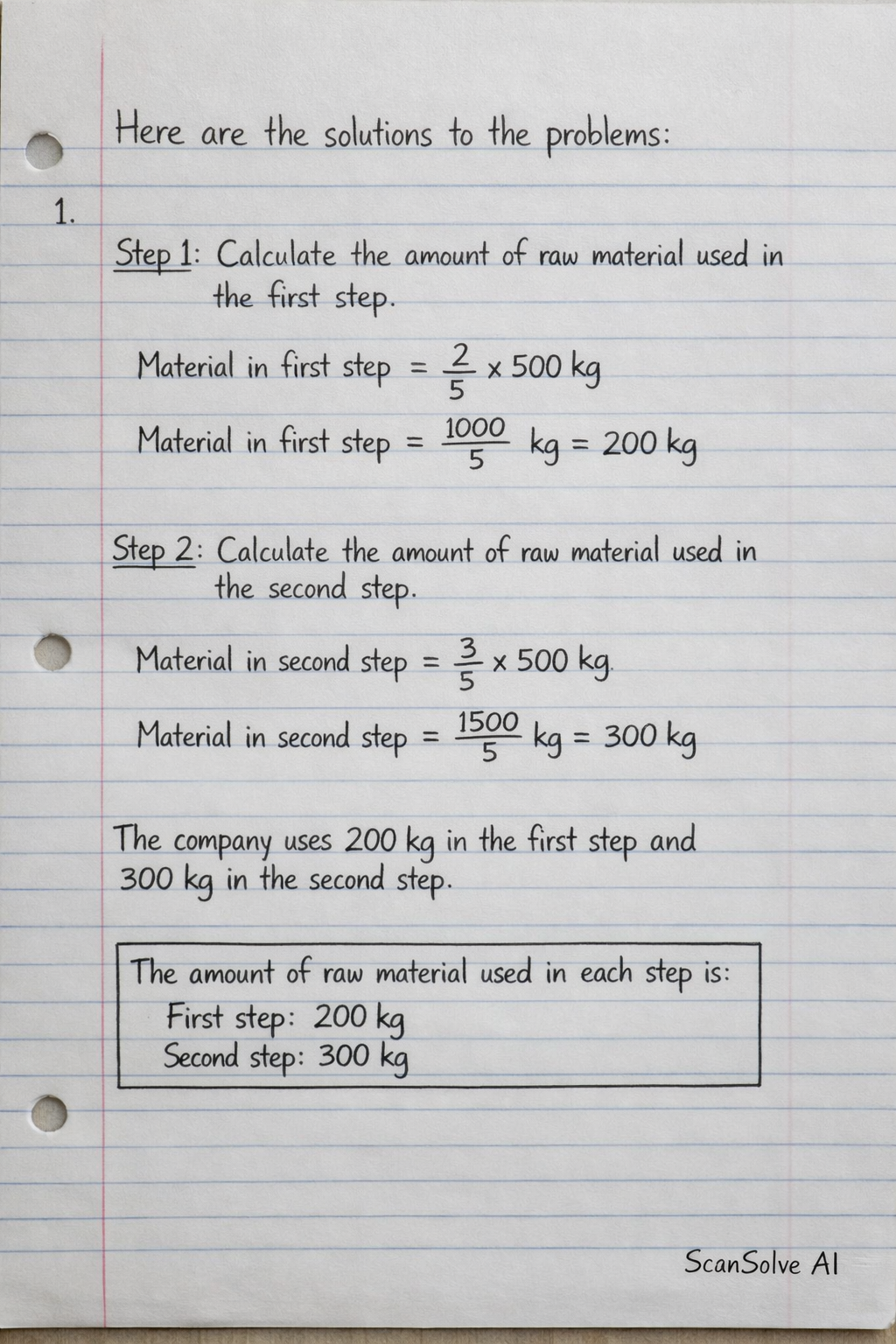 Handwritten step-by-step solution preview