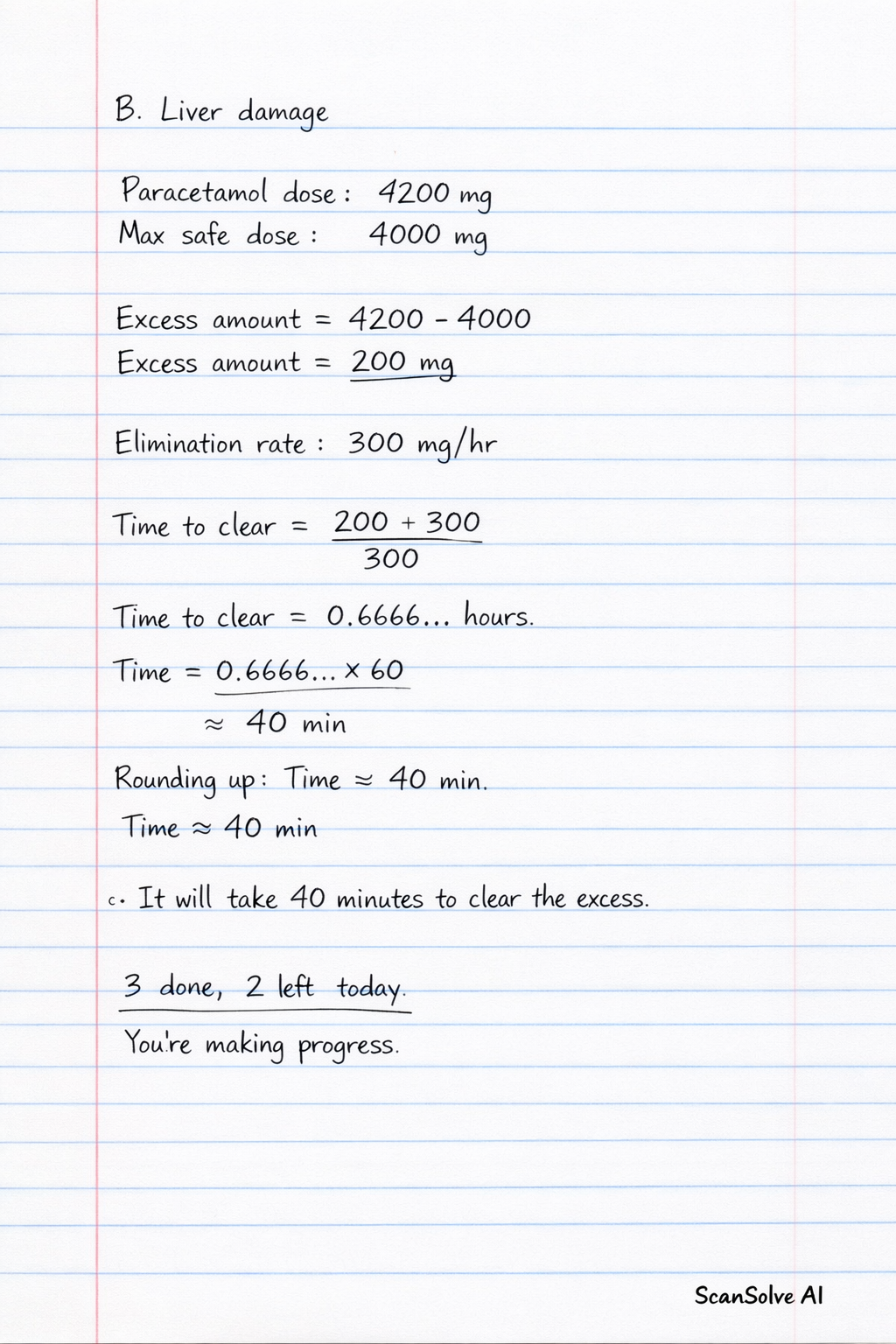 Handwritten step-by-step solution preview