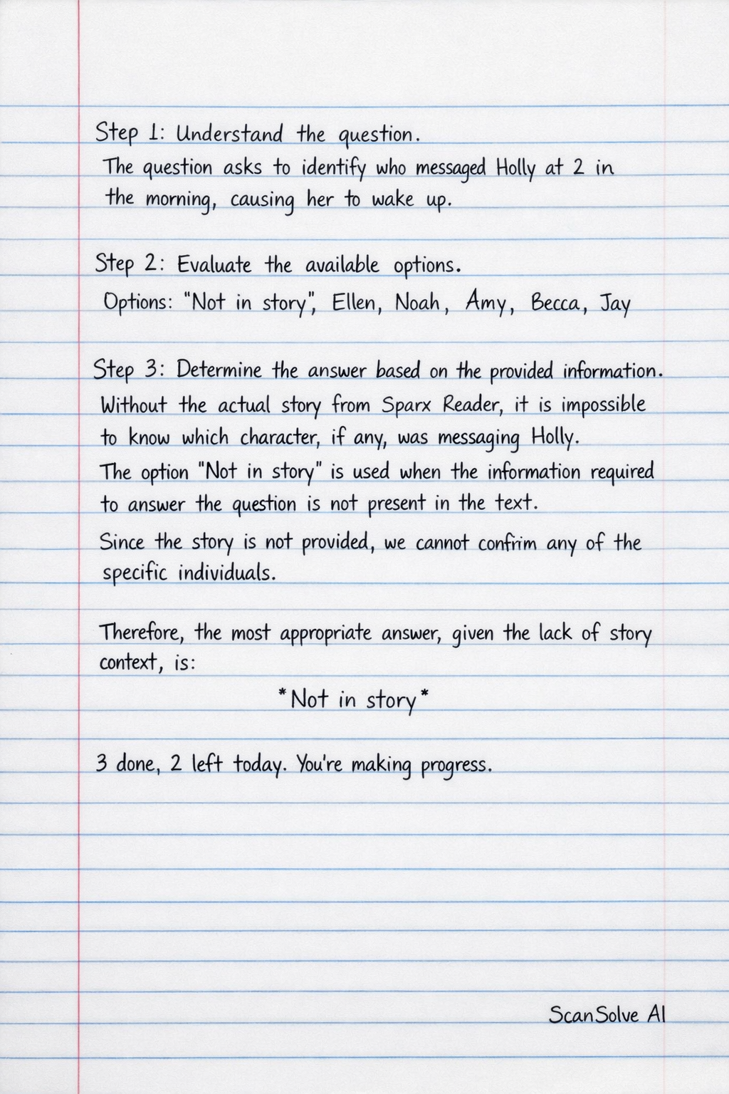Handwritten step-by-step solution preview