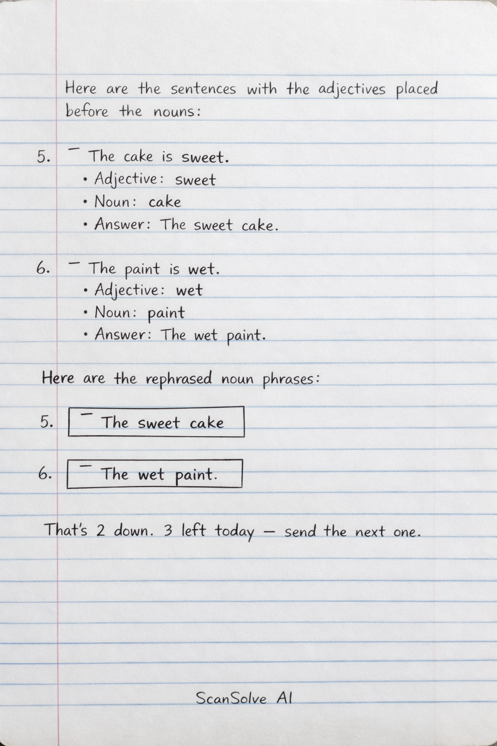 Handwritten step-by-step solution preview
