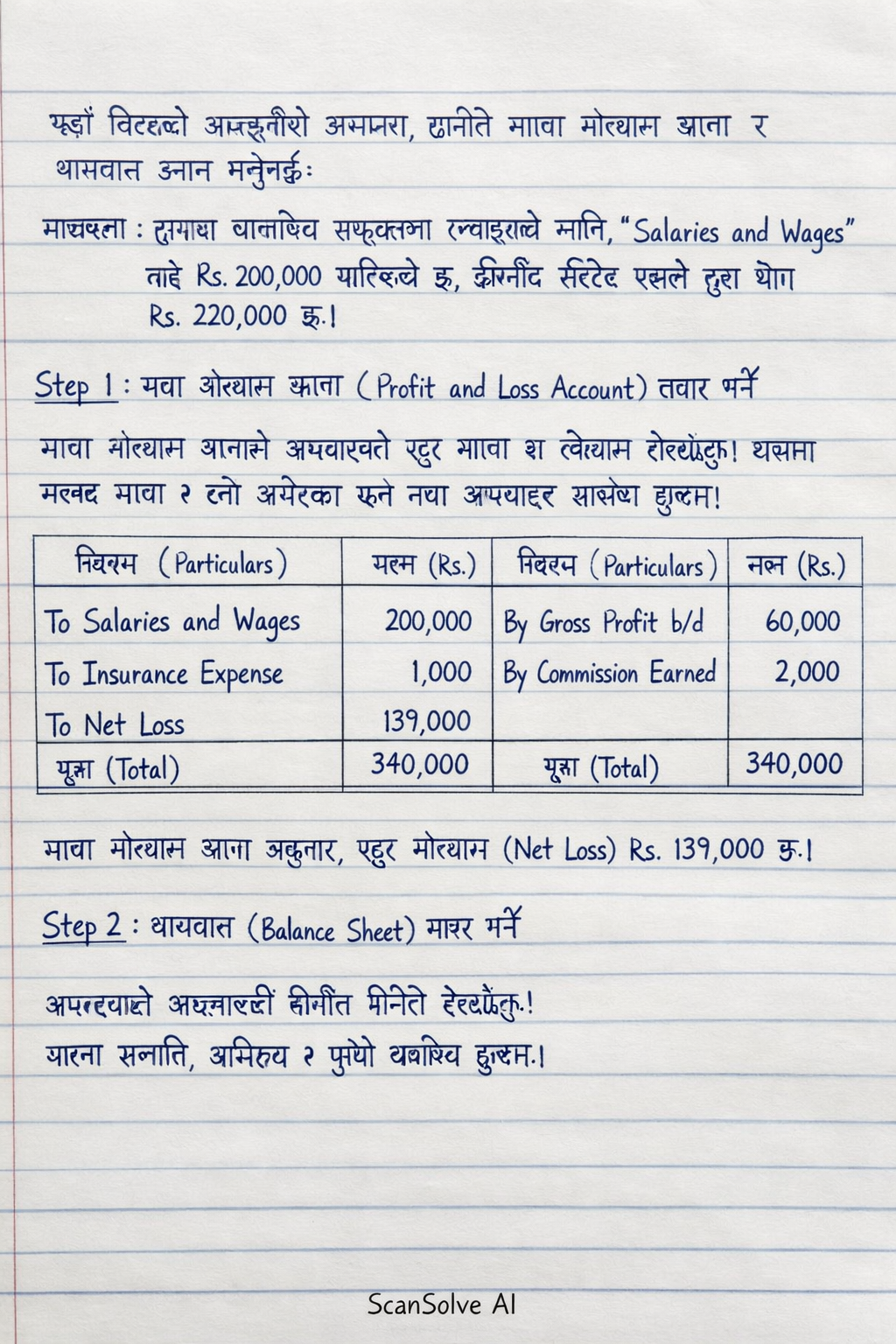 Handwritten step-by-step solution preview