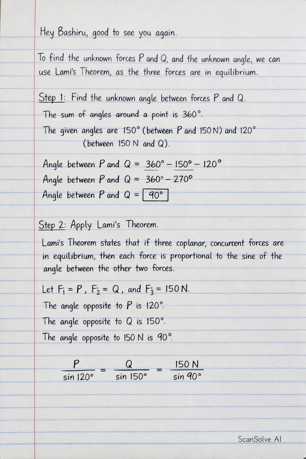 Handwritten step-by-step solution preview