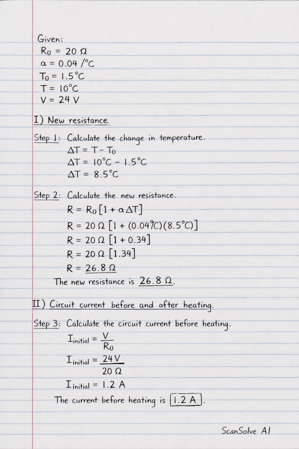 Handwritten step-by-step solution preview