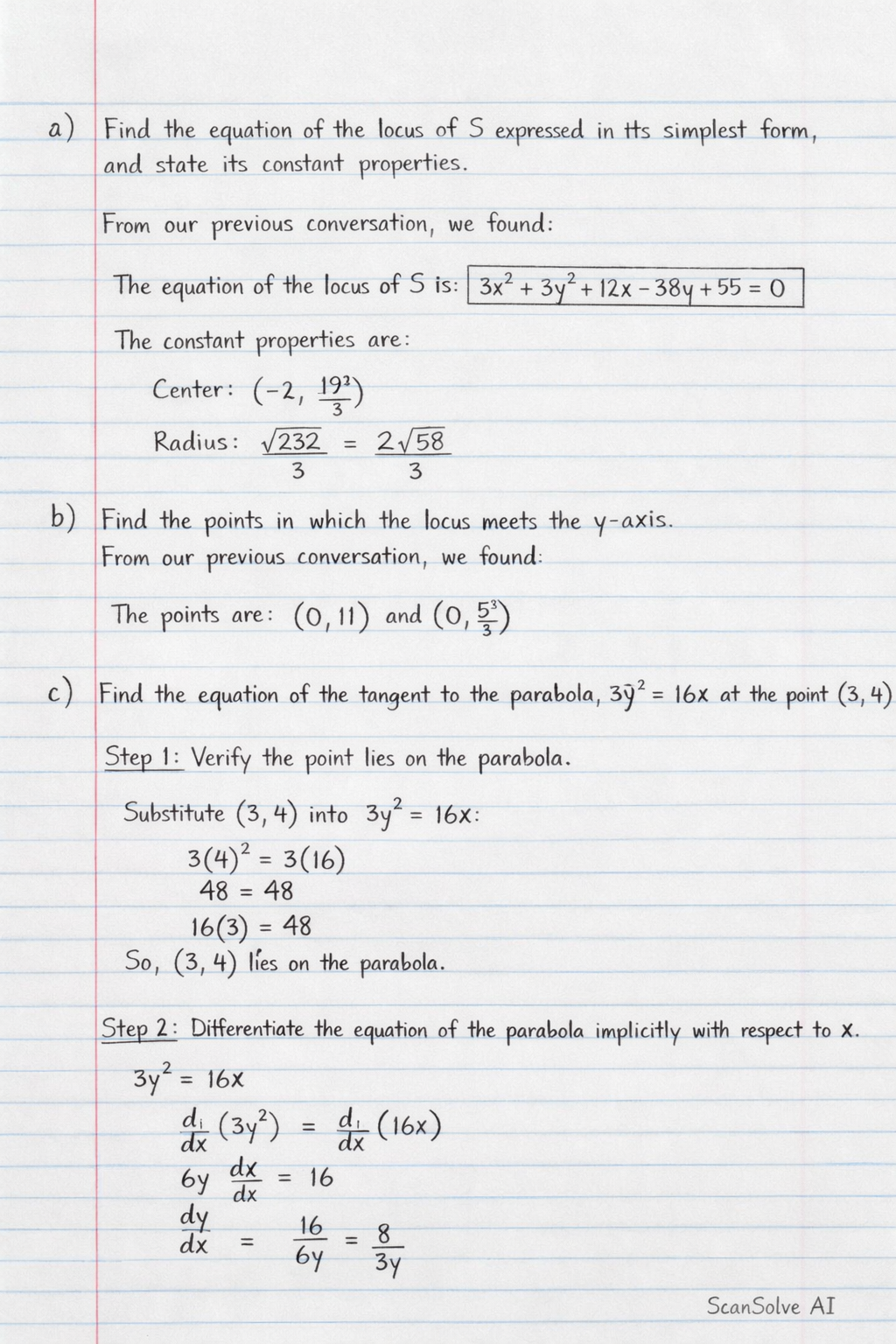 Handwritten step-by-step solution preview